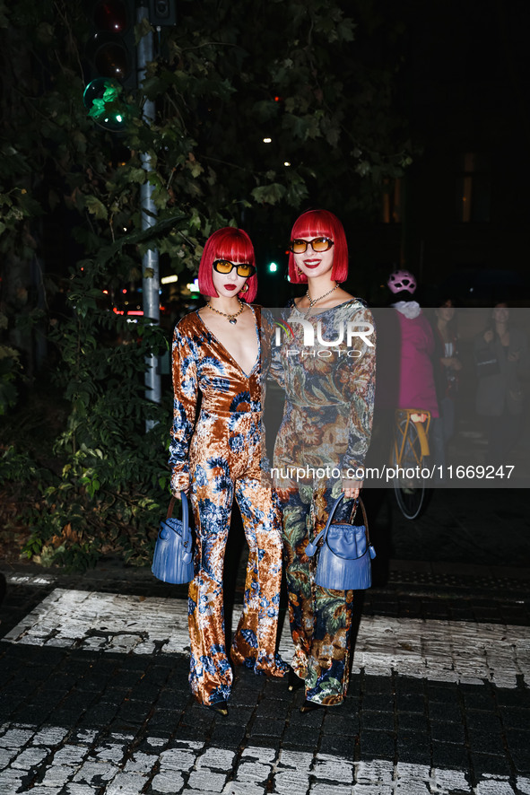 Amiaya attends the Etro Fashion Show during the Milan Womenswear Spring/Summer 2025 in Milan, Italy, on September 18, 2024 