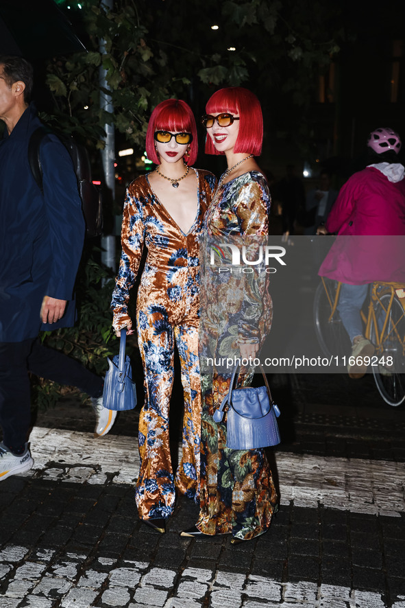 Amiaya attends the Etro Fashion Show during the Milan Womenswear Spring/Summer 2025 in Milan, Italy, on September 18, 2024 