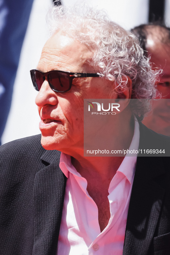 Abel Ferrara attends the red carpet for the premiere of Anora during the 77th Festival de Cannes in Cannes, France, on May 21, 2024 