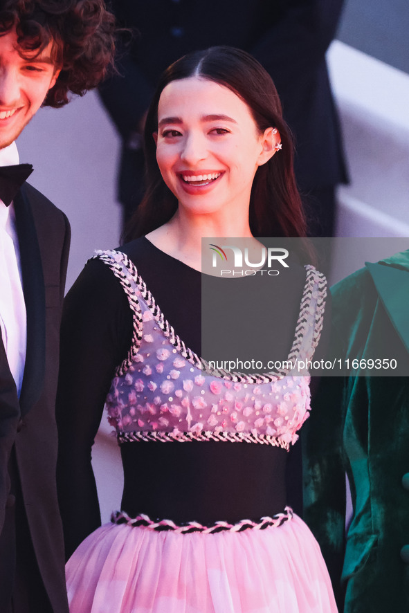 Mikey Madison attends the red carpet for the premiere of Anora during the 77th Festival de Cannes in Cannes, France, on May 21, 2024 