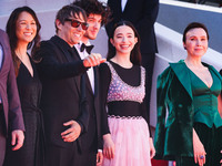 Sean Baker and Mikey Madison attend the red carpet for the premiere of Anora during the 77th Festival de Cannes in Cannes, France, on May 21...