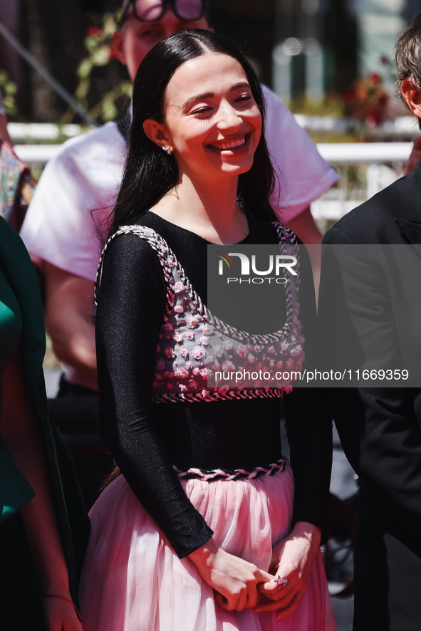 Mikey Madison attends the red carpet for the premiere of Anora during the 77th Festival de Cannes in Cannes, France, on May 21, 2024 