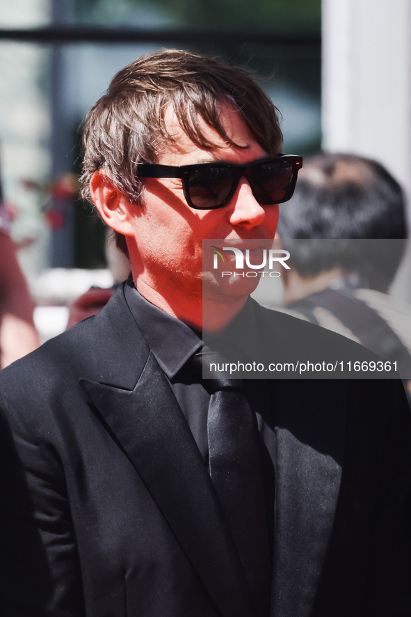 Sean Baker attends the red carpet for the premiere of Anora during the 77th Festival de Cannes in Cannes, France, on May 21, 2024 