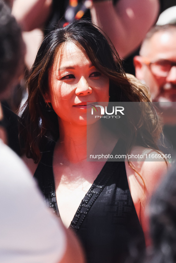 Samantha Quan attends the red carpet for the premiere of Anora during the 77th Festival de Cannes in Cannes, France, on May 21, 2024 