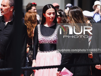 Mikey Madison attends the red carpet for the premiere of Anora during the 77th Festival de Cannes in Cannes, France, on May 21, 2024 (