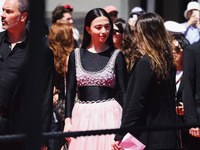 Mikey Madison attends the red carpet for the premiere of Anora during the 77th Festival de Cannes in Cannes, France, on May 21, 2024 (