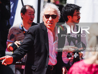 Abel Ferrara attends the red carpet for the premiere of Anora during the 77th Festival de Cannes in Cannes, France, on May 21, 2024 (