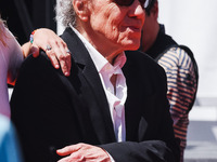 Abel Ferrara attends the red carpet for the premiere of Anora during the 77th Festival de Cannes in Cannes, France, on May 21, 2024 (