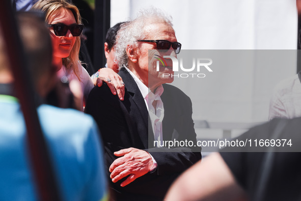 Abel Ferrara attends the red carpet for the premiere of Anora during the 77th Festival de Cannes in Cannes, France, on May 21, 2024 