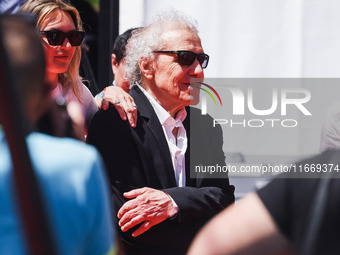 Abel Ferrara attends the red carpet for the premiere of Anora during the 77th Festival de Cannes in Cannes, France, on May 21, 2024 (