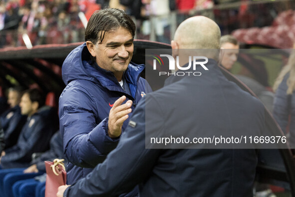 Coach Zlatko Dalic , Coach Michal Probierz  during UEFA Nations League match Poland vs Croatia in Warsaw Poland on 15 October 2024. 