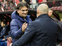 Coach Zlatko Dalic , Coach Michal Probierz  during UEFA Nations League match Poland vs Croatia in Warsaw Poland on 15 October 2024. (