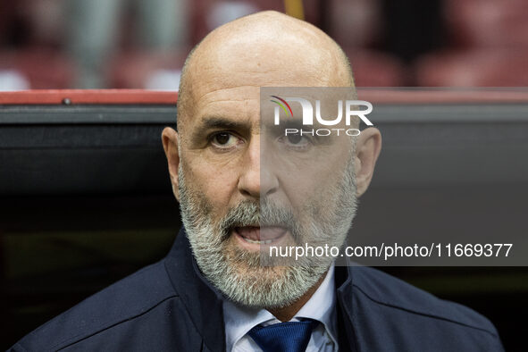 Coach Michal Probierz during UEFA Nations League match Poland vs Croatia in Warsaw Poland on 15 October 2024. 