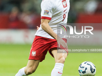 Robert Lewandowski  during UEFA Nations League match Poland vs Croatia in Warsaw Poland on 15 October 2024. (