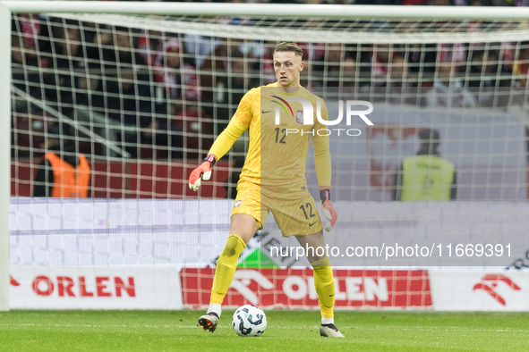 Marcin Bulka  during UEFA Nations League match Poland vs Croatia in Warsaw Poland on 15 October 2024. 