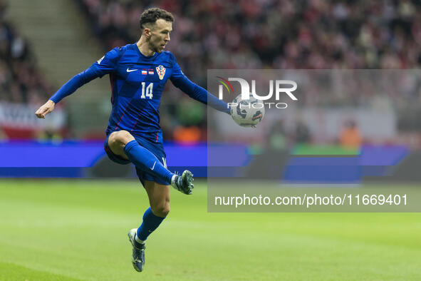 Ivan Perisic  during UEFA Nations League match Poland vs Croatia in Warsaw Poland on 15 October 2024. 