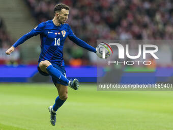 Ivan Perisic  during UEFA Nations League match Poland vs Croatia in Warsaw Poland on 15 October 2024. (