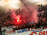 Croatia fans during UEFA Nations League match Poland vs Croatia in Warsaw Poland on 15 October 2024. (