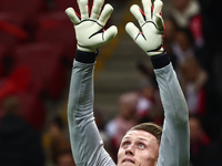 Marcin Bulka of Poland before UEFA Nations League football match Poland - Croatia at National Stadium in Warsaw, Poland on October 15, 2024....