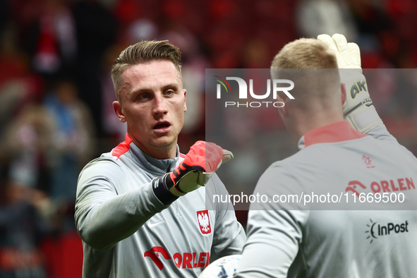 Marcin Bulka of Poland before UEFA Nations League football match Poland - Croatia at National Stadium in Warsaw, Poland on October 15, 2024....