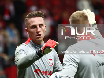 Marcin Bulka of Poland before UEFA Nations League football match Poland - Croatia at National Stadium in Warsaw, Poland on October 15, 2024....