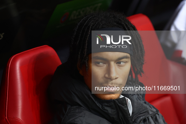 Maximillian Oyedele of Poland before UEFA Nations League football match Poland - Croatia at National Stadium in Warsaw, Poland on October 15...