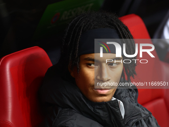 Maximillian Oyedele of Poland before UEFA Nations League football match Poland - Croatia at National Stadium in Warsaw, Poland on October 15...