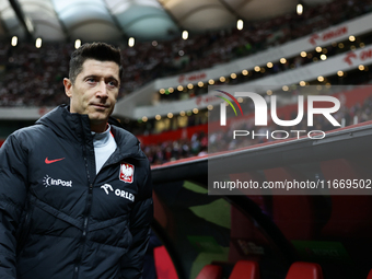 Robert Lewandowski of Poland before UEFA Nations League football match Poland - Croatia at National Stadium in Warsaw, Poland on October 15,...