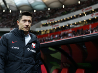 Robert Lewandowski of Poland before UEFA Nations League football match Poland - Croatia at National Stadium in Warsaw, Poland on October 15,...