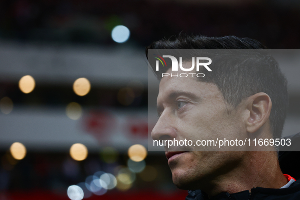 Robert Lewandowski of Poland before UEFA Nations League football match Poland - Croatia at National Stadium in Warsaw, Poland on October 15,...