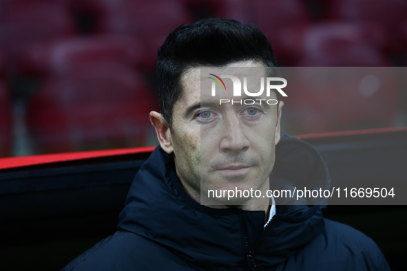 Robert Lewandowski of Poland before UEFA Nations League football match Poland - Croatia at National Stadium in Warsaw, Poland on October 15,...