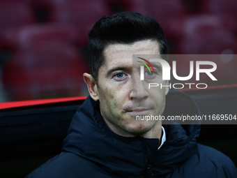 Robert Lewandowski of Poland before UEFA Nations League football match Poland - Croatia at National Stadium in Warsaw, Poland on October 15,...