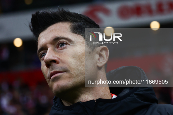 Robert Lewandowski of Poland before UEFA Nations League football match Poland - Croatia at National Stadium in Warsaw, Poland on October 15,...