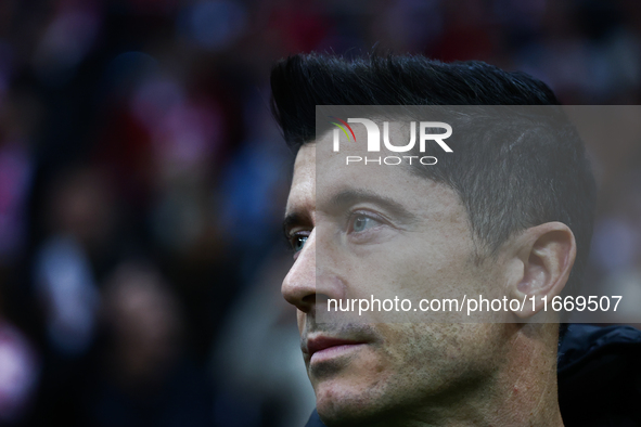 Robert Lewandowski of Poland before UEFA Nations League football match Poland - Croatia at National Stadium in Warsaw, Poland on October 15,...