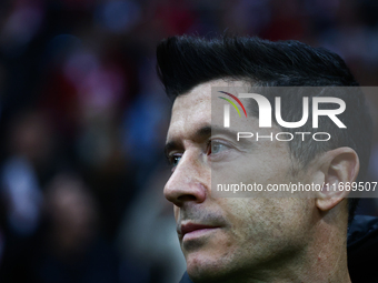 Robert Lewandowski of Poland before UEFA Nations League football match Poland - Croatia at National Stadium in Warsaw, Poland on October 15,...