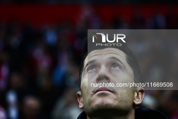 Robert Lewandowski of Poland before UEFA Nations League football match Poland - Croatia at National Stadium in Warsaw, Poland on October 15,...