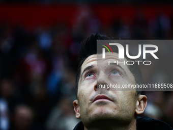 Robert Lewandowski of Poland before UEFA Nations League football match Poland - Croatia at National Stadium in Warsaw, Poland on October 15,...