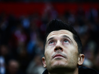 Robert Lewandowski of Poland before UEFA Nations League football match Poland - Croatia at National Stadium in Warsaw, Poland on October 15,...