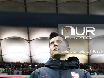 Robert Lewandowski of Poland before UEFA Nations League football match Poland - Croatia at National Stadium in Warsaw, Poland on October 15,...