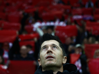 Robert Lewandowski of Poland before UEFA Nations League football match Poland - Croatia at National Stadium in Warsaw, Poland on October 15,...