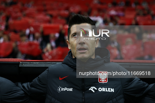 Robert Lewandowski of Poland before UEFA Nations League football match Poland - Croatia at National Stadium in Warsaw, Poland on October 15,...