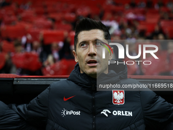 Robert Lewandowski of Poland before UEFA Nations League football match Poland - Croatia at National Stadium in Warsaw, Poland on October 15,...