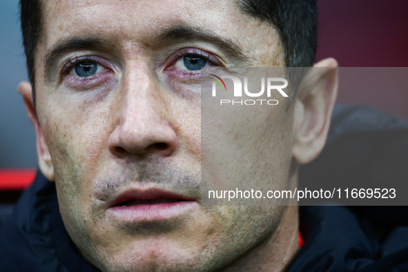 Robert Lewandowski of Poland before UEFA Nations League football match Poland - Croatia at National Stadium in Warsaw, Poland on October 15,...