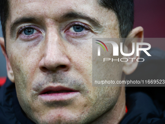 Robert Lewandowski of Poland before UEFA Nations League football match Poland - Croatia at National Stadium in Warsaw, Poland on October 15,...