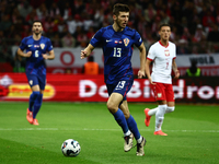 Petar Sucic of Croatia during UEFA Nations League football match Poland - Croatia at National Stadium in Warsaw, Poland on October 15, 2024....