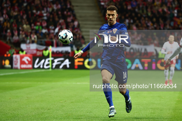 Ivan Perisic of Croatia during UEFA Nations League football match Poland - Croatia at National Stadium in Warsaw, Poland on October 15, 2024...