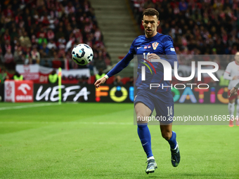 Ivan Perisic of Croatia during UEFA Nations League football match Poland - Croatia at National Stadium in Warsaw, Poland on October 15, 2024...