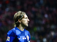 Luka Modric of Croatia during UEFA Nations League football match Poland - Croatia at National Stadium in Warsaw, Poland on October 15, 2024....