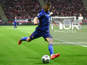 Andrej Kramaric of Croatia during UEFA Nations League football match Poland - Croatia at National Stadium in Warsaw, Poland on October 15, 2...