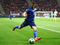 Andrej Kramaric of Croatia during UEFA Nations League football match Poland - Croatia at National Stadium in Warsaw, Poland on October 15, 2...